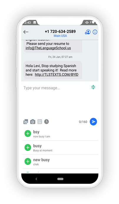 Hire Text Mobile App Development Company