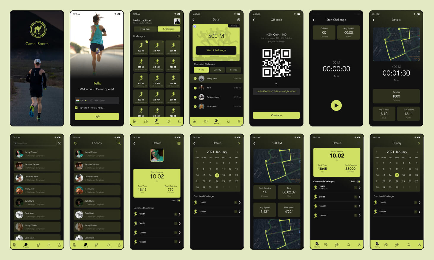 Camel Sports App UI-UX